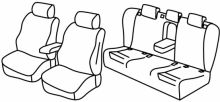 presvlake za sjedala za Audi A6, 2010>2018 - C7, Avant - 5 vrata