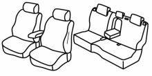 presvlake za sjedala za Opel Mokka, 2012> / Mokka X, 2016> / Chevrolet Trax, 2012>