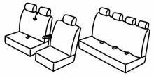 presvlake za sjedala za Citroën Jumper / Peugeot Boxer / Fiat Ducato / Opel Movano, 2021>
