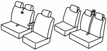 presvlake za sjedala za Citroën Jumpy/Peugeot Expert/Fiat Scudo, 2007>2016