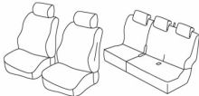 presvlake za sjedala za Dacia Dokker, 2012>2016