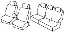 presvlake za sjedala za Dacia Dokker, 2016>