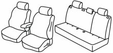 presvlake za sjedala za Dacia Sandero / Stepway, 2021> - Urban - 5 vrata