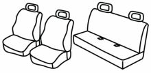 presvlake za sjedala za Fiat Panda, 2003>2012 - Active, HB, 4X4 - 5 vrata