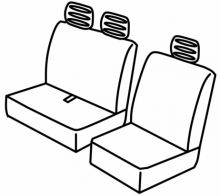 presvlake za sjedala za Fiat Scudo, 1996>2004 - 4 vrata