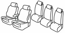presvlake za sjedala za Ford C-Max, 2010> - 5 vrata