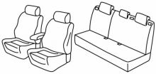 presvlake za sjedala za Ford Fiesta, 2017> - St line - 5 vrata