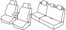 presvlake za sjedala za Ford Focus 3, 2011>2018 - HB, Turnier - 5 vrata