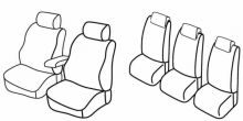 presvlake za sjedala za Ford Galaxy/S-Max, 2006>2014