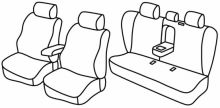 presvlake za sjedala za Honda Accord, 2003>2007 - 4 vrata