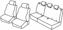 presvlake za sjedala za Honda Jazz 2, 2008>2016 - facelift