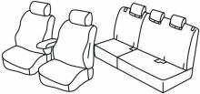 presvlake za sjedala za Honda Jazz, 2016> - Trend - 5 vrata