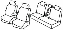 presvlake za sjedala za Hyundai Ioniq 5, 2021> - Crossover SUV Electric - 5 vrata