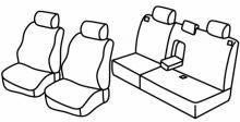 presvlake za sjedala za Hyundai Matrix, 2001>2010