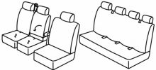 presvlake za sjedala za MAN TGE/ VW Crafter, 2019>