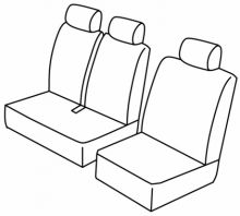 presvlake za sjedala za Mercedes Citan, 2012>2021 - W415