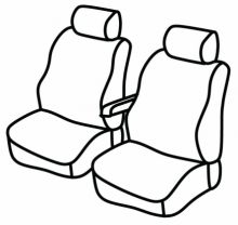 presvlake za sjedala za Ford Courier, 2018>2023 - Transit, Facelift - 2 vrata