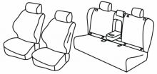 presvlake za sjedala za Mercedes GLE, 2018> - V167 - 5 vrata