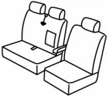 presvlake za sjedala za Mercedes Sprinter / VW Crafter, 2006>2018 - W906
