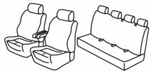 presvlake za sjedala za Mercedes Sprinter, 2018>