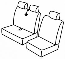presvlake za sjedala za Mercedes Vito, 2003>2014 - W639