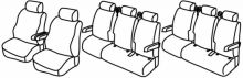 presvlake za sjedala za Mercedes Vito / V-Class, 2014> - W447 - 4 vrata