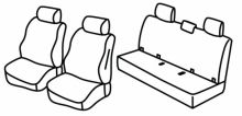 presvlake za sjedala za Mercedes X-Class, 2017>2020 - Pick up - 4 vrata