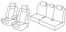 presvlake za sjedala za Mini Cooper, 2014> - Countryman, R60, facelift 2014 - 5 vrata
