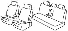 presvlake za sjedala za Mitshubishi L200, 2013>2015 - Pick Up