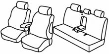 presvlake za sjedala za Mitshubishi L200, 2015> - 4 vrata
