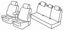 presvlake za sjedala za Opel Astra J, 2009>2015 - GTC - 5 vrata