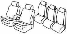 presvlake za sjedala za Opel Zafira Tourer, 2012>2018 - 5 vrata