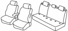 presvlake za sjedala za Peugeot 208 / 2008 / e-208, 2019> / 2020> - 5 vrata