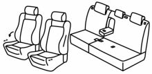 presvlake za sjedala za Peugeot 3008, 2016>2023 - GT-Line - 5 vrata