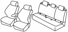 presvlake za sjedala za Renault Clio 5, 2019> - Zen Intens, RS line - 5 vrata