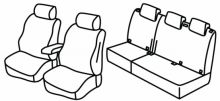 presvlake za sjedala za Renault Kangoo, 2021> - 5 vrata