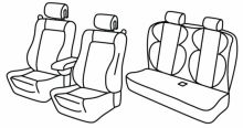presvlake za sjedala za Renault Megane 3 CC, 2009>2016 - 3 vrata