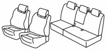 presvlake za sjedala za Seat Altea, 2006> - XL Freetrack - 5 vrata
