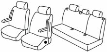presvlake za sjedala za Subaru Forester, 2002>2008 - SG - 5 vrata