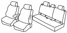 presvlake za sjedala za Subaru Forester, 2008>2013 - 5 vrata