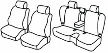 presvlake za sjedala za Subaru Forester, 2008>2013