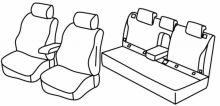 presvlake za sjedala za Subaru Outback, 2015> - 5 vrata