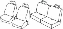 presvlake za sjedala za Suzuki Jimny, 1998>2005 - 3 vrata