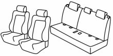 presvlake za sjedala za Suzuki Vitara, 2015> - Elegance