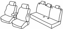 presvlake za sjedala za Toyota Corolla, 2017> - Sedan - 4 vrata