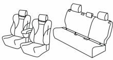 presvlake za sjedala za Toyota Yaris / Yaris Cross, 2020> - Hybrid - 5 vrata