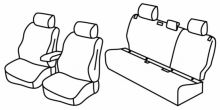 presvlake za sjedala za Toyota Yaris / Yaris Cross, 2020> - Luna - 5 vrata