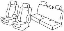 presvlake za sjedala za VW Amarok 1, 2010>2016, 2017>2020 - Highline / Comfortline - 4 vrata