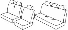 presvlake za sjedala za Volkswagen LT 35, 2000>2006