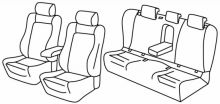 presvlake za sjedala za Volkswagen Passat, 2015> - Highline / Comfortline